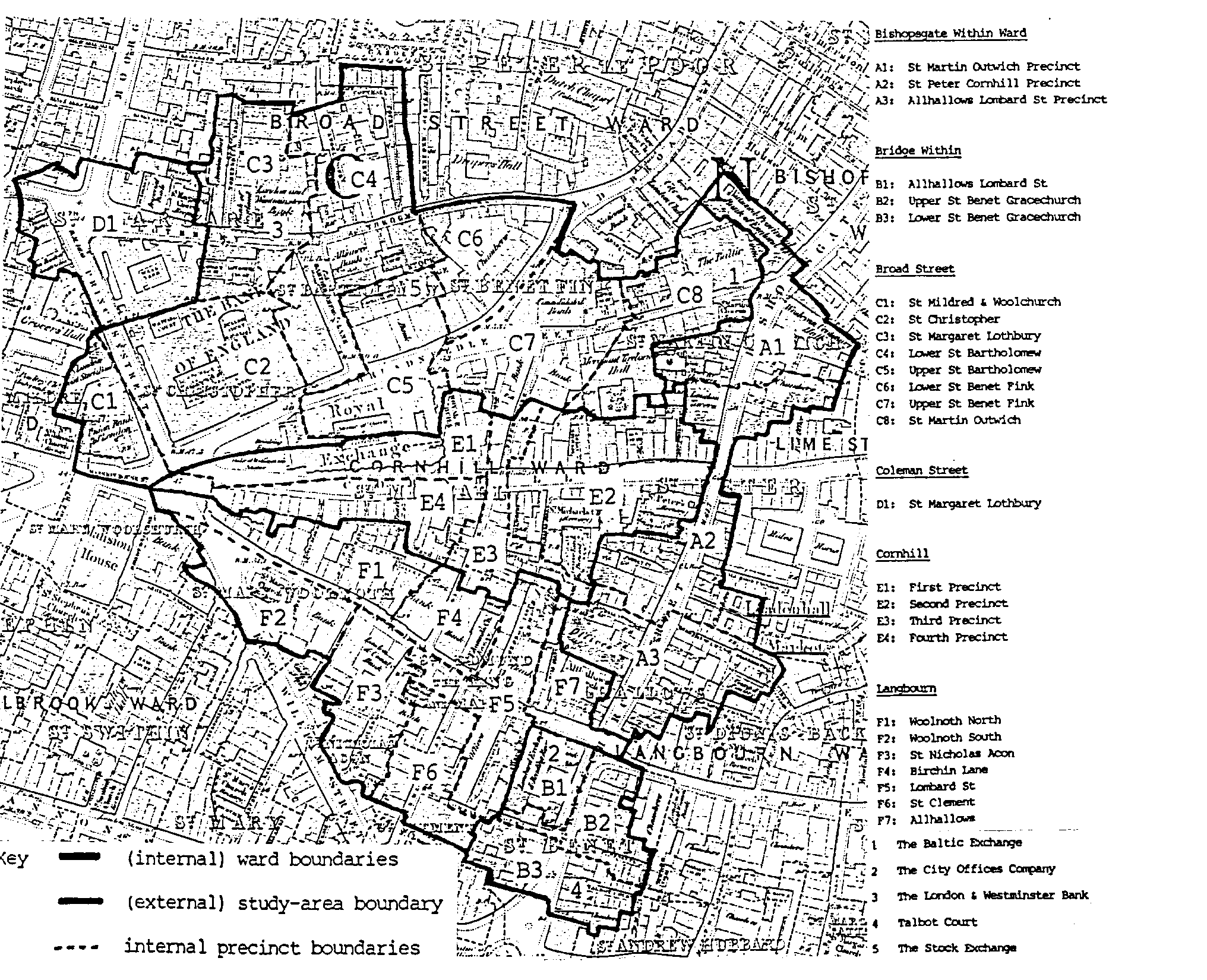 Fig. 11. map of the ward and precinct
boundaries of the area analysed
