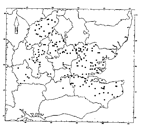 Fig. 4 map showing distribution of windmills