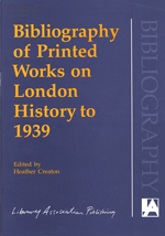 book cover-Bibliography of printed works on London history