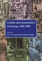 book cover-Guilds and Association in Europe, 900-1900