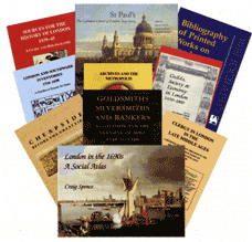 Some of the Centre for Metropolitan History's publications