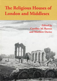 book cover-The Religious Houses of London and Middlesex
