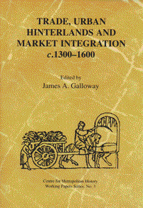 book cover-Trade, urban hinterlands and market integration