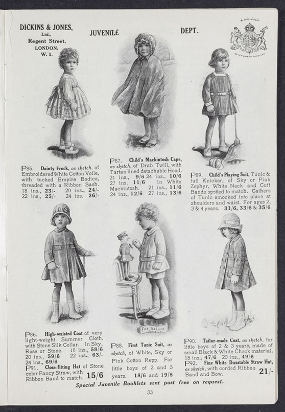 Dickins and Jones | Fashion and consumption in the First World War