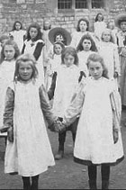 Children outside Guthrie School, Calne, Wiltshire c. 1907
