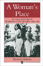 Book cover: Woman's Place, An Oral History of Working Class Women, 1890-1940