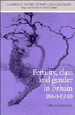 Fertility, Class and Gender in Britain book jacket