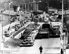 Traffic at the German-German border in Helmstedt in Lower Saxony (1965)