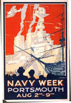A poster advertising Navy Week in Portsmouth