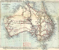 A map of Autralia c.1881