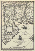 Part of Diego Ribero's Map of the World 1529