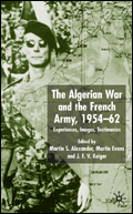 book jacket: The Algerian War and the French Army, 1954-62
