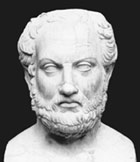 A bust of the Greek historian Thucydides