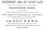 Advert for vacant land for office building