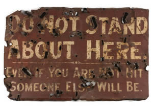 Trench sign