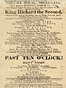 A playbill for Richard II from 1815
